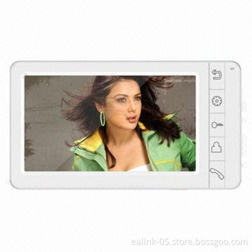 7-inch color touch buttons video intercom with DVR